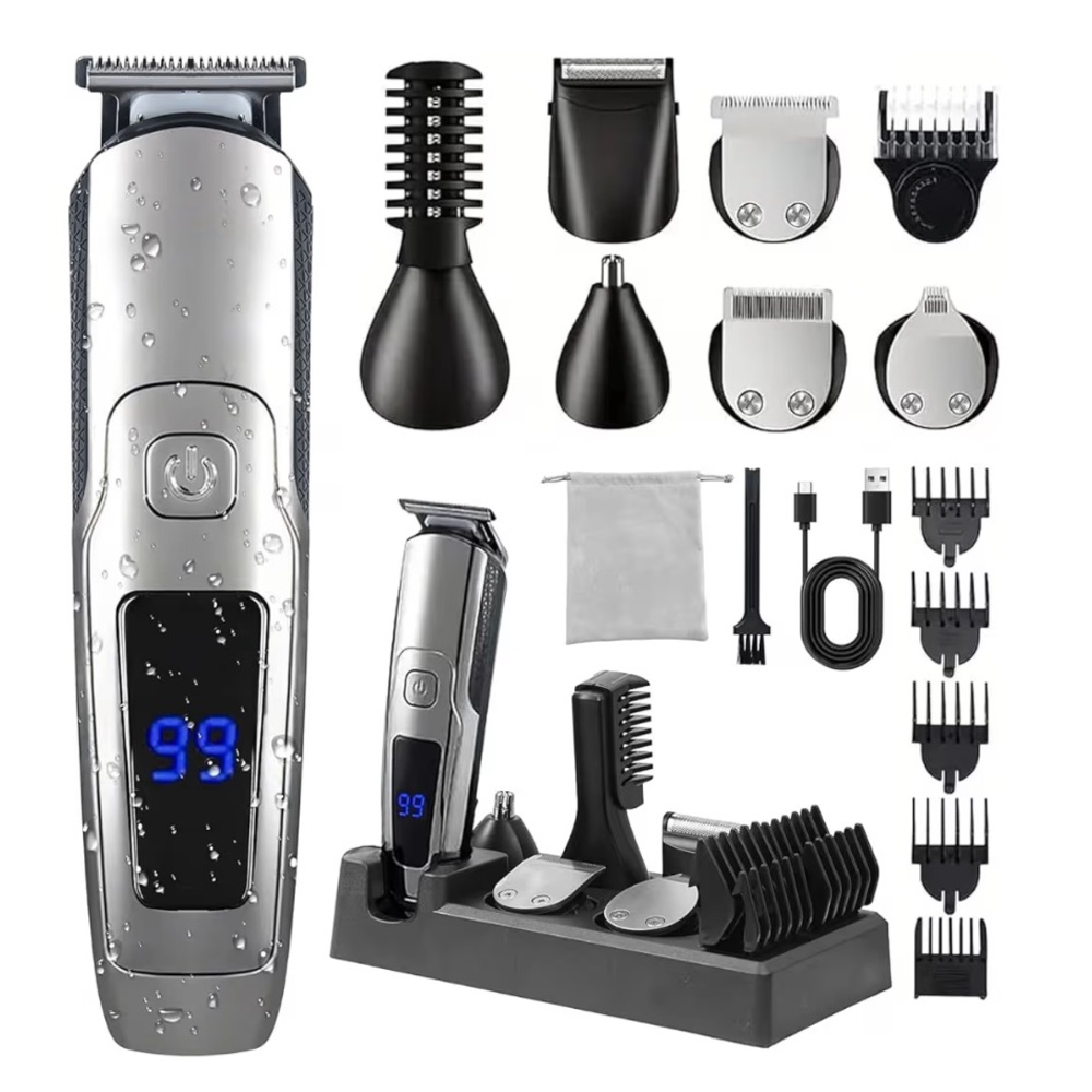 Beard Trimmer for Men, 14-in-1 Cordless Grooming Kit